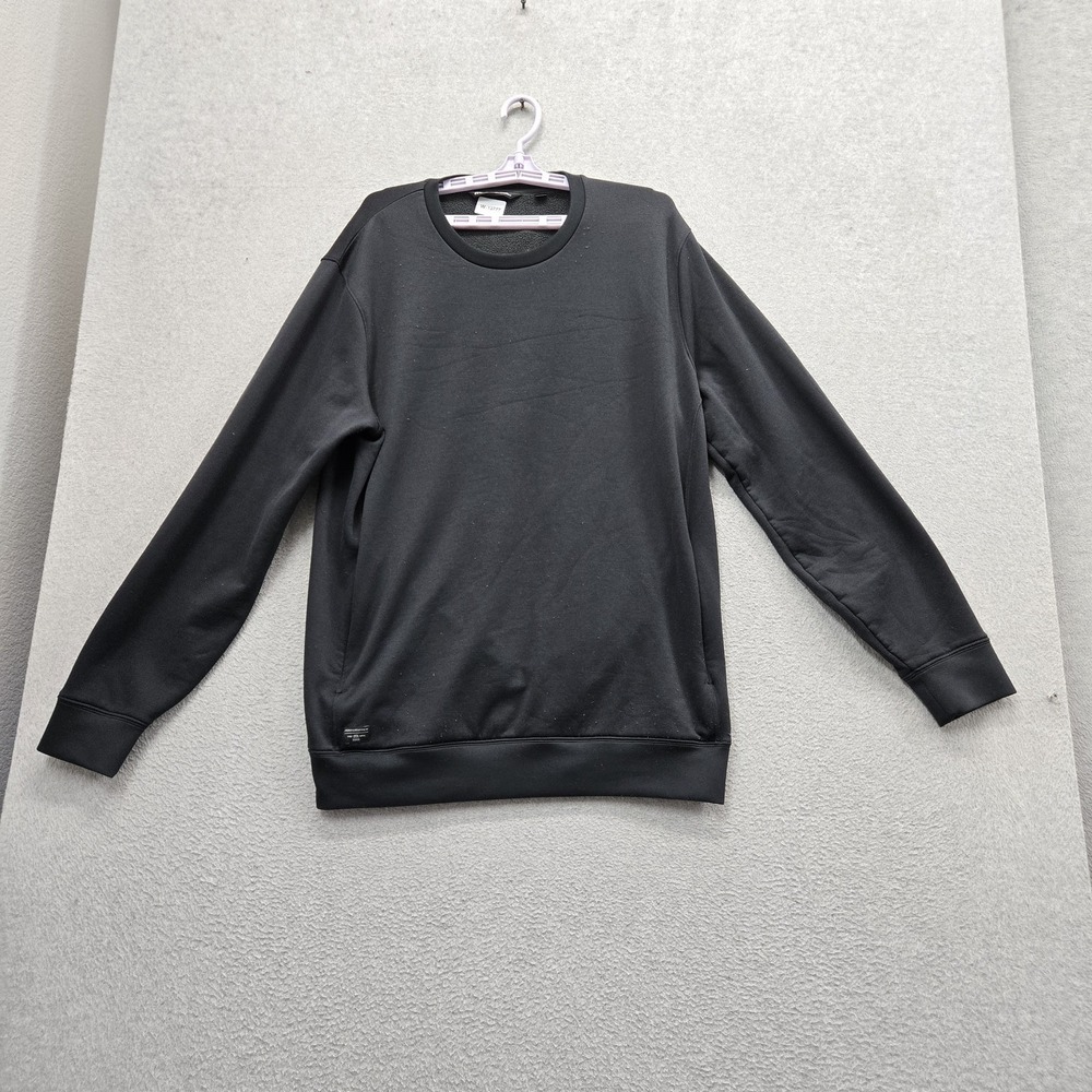 Travismathew Men Sweatshirt XL Black Fleece Activewear Logo Stretch